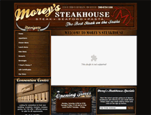 Tablet Screenshot of moreyssteakhouse.com